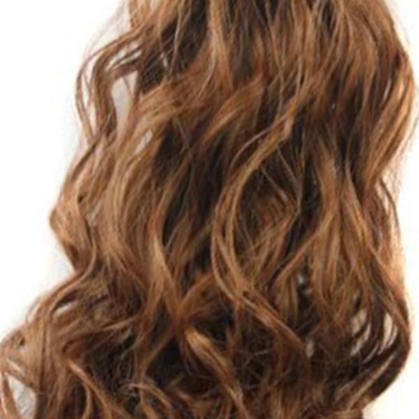 Bølget hårforlengelsesklips for langt krøllet hår Borrelås Hestehale Justerbar krok og løkke Egnet for hårforlengelser av syntetisk fiber for kvinner