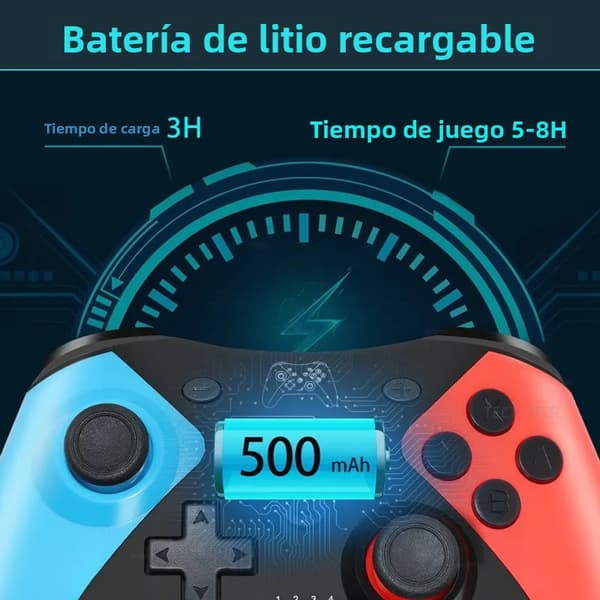 Medium hvit Bluetooth trådløs spillkontroller kompatibel med Nintendo Switch/Switch 2/Switch OLED/Switch Lite/Android/PC Joystick