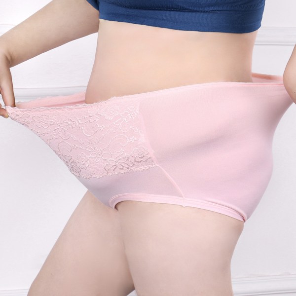 Plus Size Trosor, Utökad Design, Andningsbar, Hög Midja, Magkontroll, Triangel Damunderkläder, Fyra-pack. L