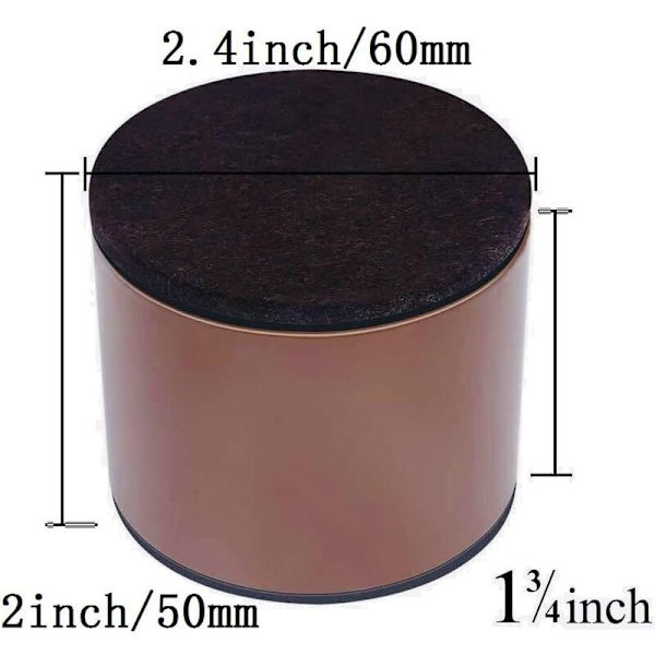 Sänghöjare Möbelhöjare Lägg till 2 Tums Höjd, Solida Stål Stöder 10000 Pund, Bord, Stol eller Soffa Höjare, Set med 4 Möbelhöjare 60*50MM 60*30MM