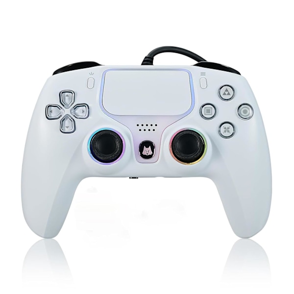 Kablet USB-spilcontroller kompatibel med PS5 / PS4 / PC, Hall Trigger, Dobbelt Vibration