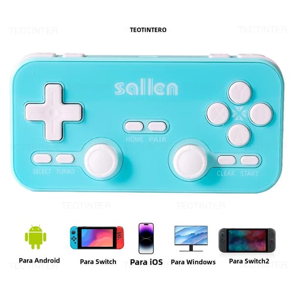 Rød Q103 Bluetooth Trådløs Spilcontroller, Kompatibel med Switch Style, PS3, iOS, Android, PC
