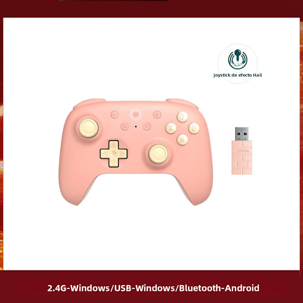 Purple 2C Ultimate Trådløs Spilcontroller, Kompatibel med PC Windows, Android, USB, Bluetooth, SteamOS
