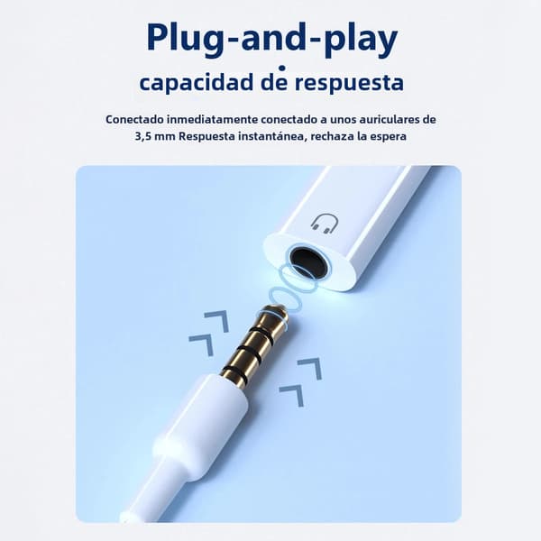 USB-C til 3,5 mm hodetelefonadapter lydkonverterer kompatibel med iPhone 15 og USB-C Samsung-telefoner
