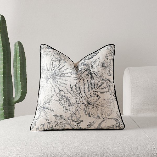 Scandinavisk stil kuddar set, lyxig soffa kudde med fransar, kuddar set för säng, vardagsrum, ryggkudde 45*45cm