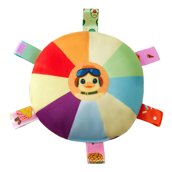 Plush hundfrisbee leksak med ljud, interaktiv valp frisbee, slipning av tänder, bettbeständig, husdjur, border collie träning, hundträning, specialanvändning