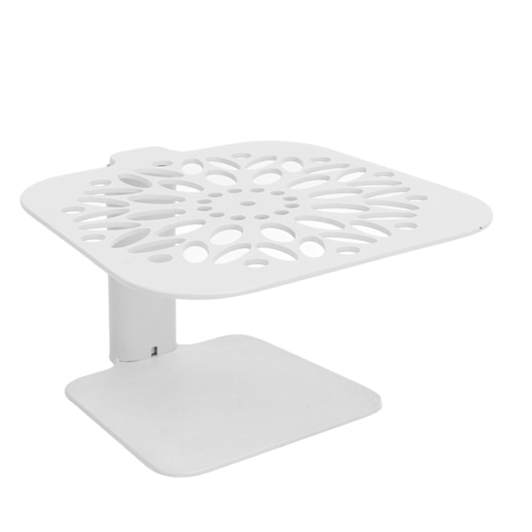 Kaffe vägning rack, justerbar höjd, vattentät kolstål skala stångskyddsställ, kaffemaskin, vitt runt hål white round hole