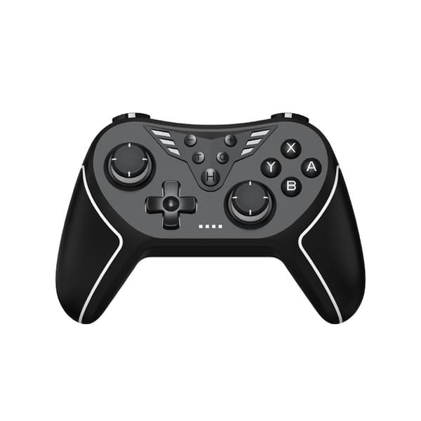Sort og hvid trådløs spilcontroller kompatibel med Switch, Hall Joystick, bevægelsessensor, makro