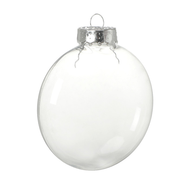 Gjennomsiktige julekulepynt, Plastkuler DIY 6cm C 6cm