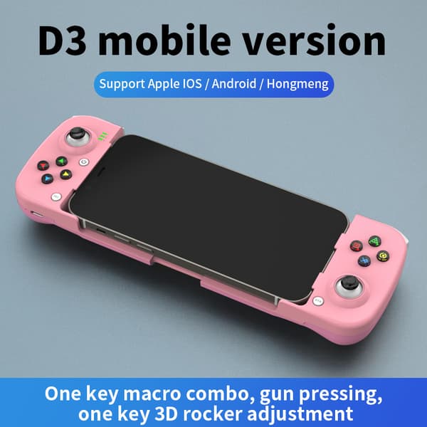 Teal Rød Trådløs Bluetooth Controller med Type-C, Kompatibel med PS4, iOS, Android, Switch og PC