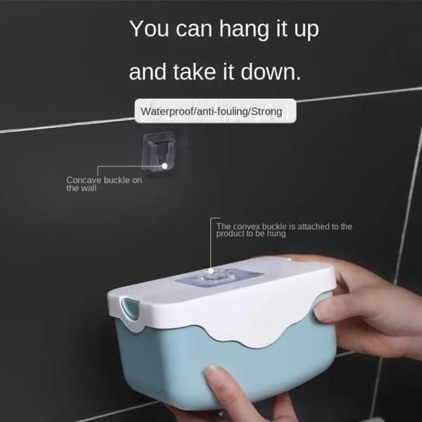 Dubbelsidiga självhäftande krokar, transparent sugkoppsdesign, mångsidig förvaring