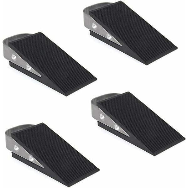 Dörrkil, 4-pack gummidörrkil, dörrstoppare, för kakel, mattor