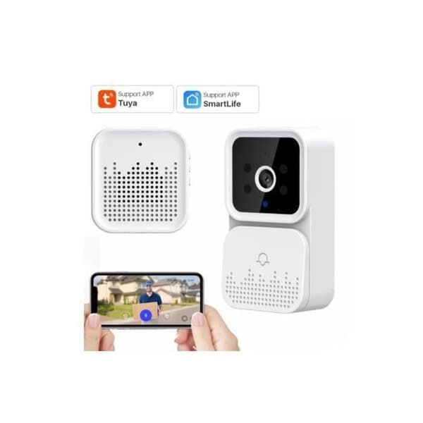Trådlös WiFi Video Dörrklocka Kamera HD Mörkerseende Smart Hem Säkerhetsklocka