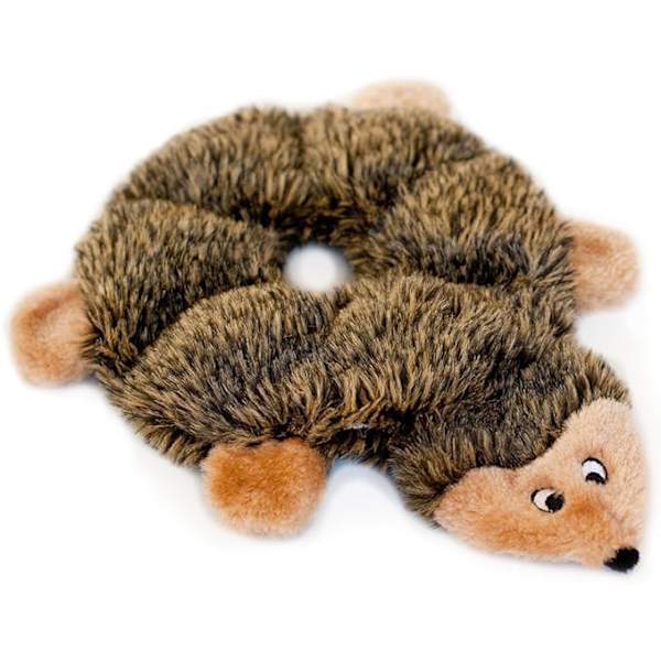 Loopy - Squeaky Plush Hundefile uten Fyll - for Små og Mellomstore Hunder - Pinnsvin