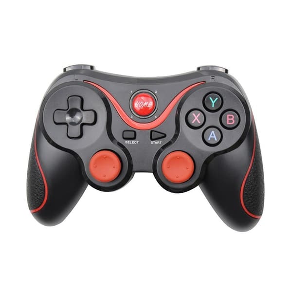 Sort Trådløs Bluetooth Spilcontroller, Kompatibel med PC, PS3, iOS-enheder, TV og Switch-konsol