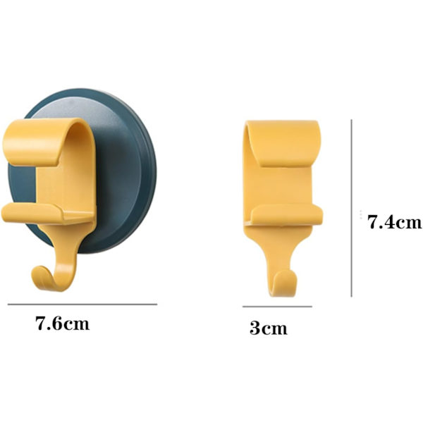 Plast Handfatshängare, Självhäftande Nyckelkrok, Stapelbar, 1-3 st (Färg: Vit, Storlek: OneSize) White