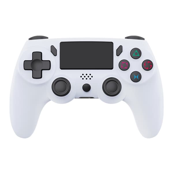 Blå trådløs Bluetooth gamepad-controller med touchpad og mikrofon, kompatibel med PS og PC, seks akser, dobbelt vibration, Bluetooth 4.0
