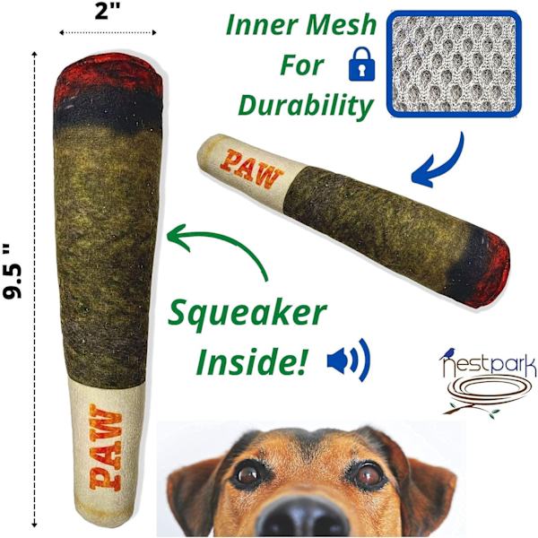 Doggy Doobie - Sjove Hundelegetøj - Bløde Squeaky Legetøj til Mellem, Små og Store - Seje Fyldte Søde Gaver til Hundens Fødselsdag