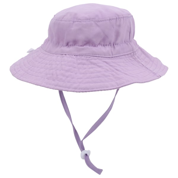 Barn solhatt, vindtät, tryckt strandhatt, justerbar solhatt, lila S (46-50) purple S (46-50)