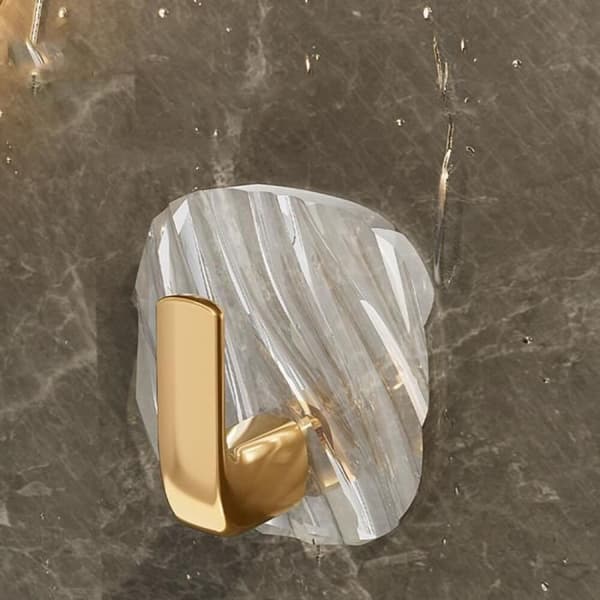 Selvklebende kroker, transparente, 4-pakning, vanntette, moderne design