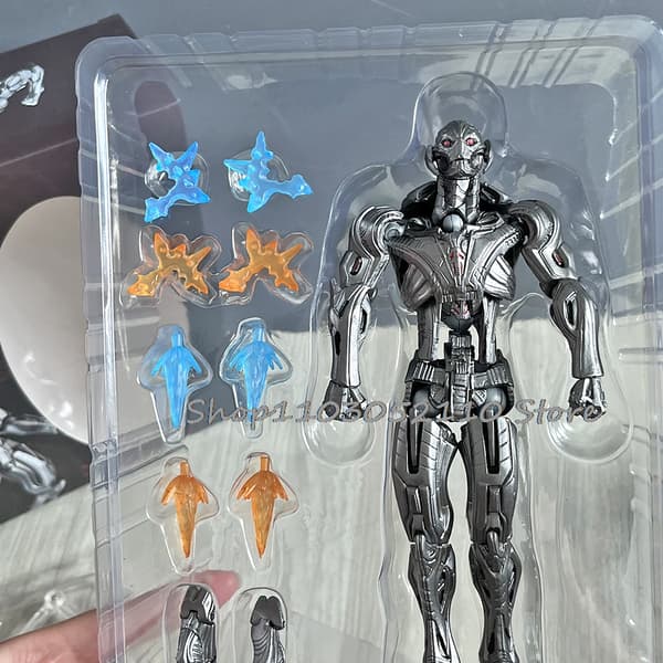 Boxad Sci-Fi Skurk Actionfigur Inspirerad av Robot Conqueror-serien, PVC Samlarobjekt Gåva