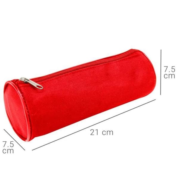 Pyöreät penaalit, 3 kpl, punainen, monikäyttöinen