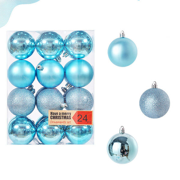 Premium Plastjulkulor - Stabila och Säkra Återanvändbara Set Lake blue