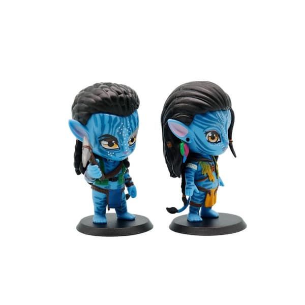 Blå Alien Kvindelig Karakter Inspireret Mini Figur 10cm, Tilfældig Levering Samlerobjekt