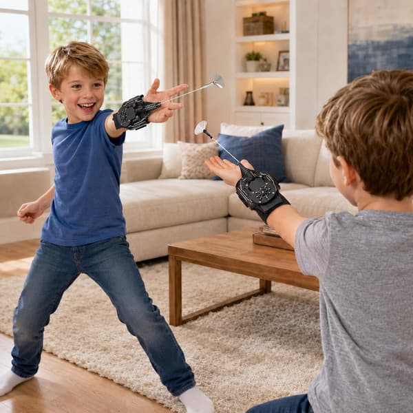 Web Shooter Legetøj, Spider Web Launcher, Sort 2-pak, Sjovt Legetøj til Børn og Superheltefans