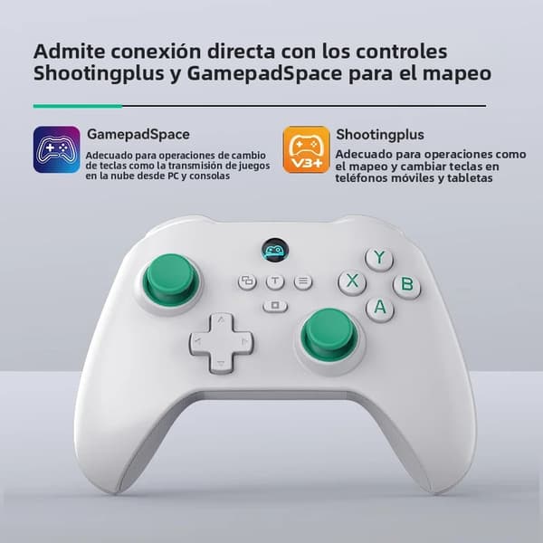 Sort Z03 Trådløs Spilcontroller Kompatibel med PS-stil Konsoller, Switch-stil, PC, iOS og Android