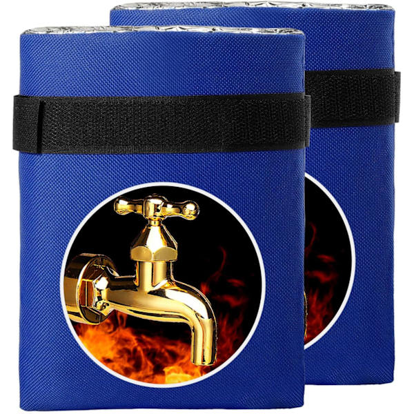 Udendørs Hane Dæksler til Vinterfrostbeskyttelse Genanvendelige Slangehane Dæksler Ude Vandafvisende Spigot Dæksler, 5,5\" B x 7,1\" H, Blå (2 Pak Blue