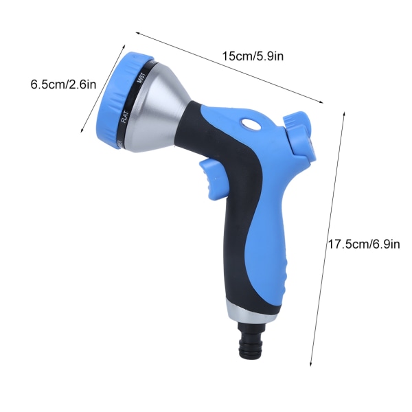 Multifunktionel haveslange dyse havevanding vanding værktøj husholdning bilvask vandpistol