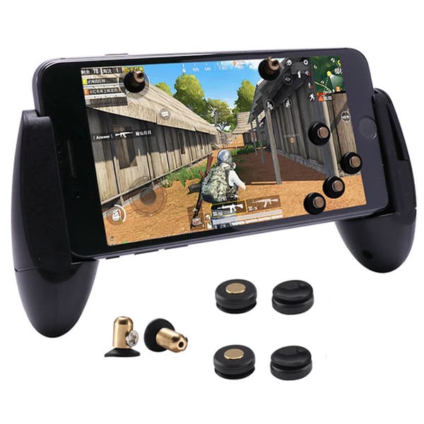 Mini Metal Controller, Kompatibel med PUBG Mini Gamepad, Triggerknapper, Sigteanordning, Android, iPhone 7