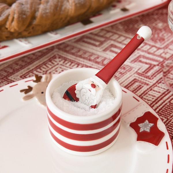 Jultomte Keramik Mätmått Set, Bakmätmått för Hemkök, 4 st