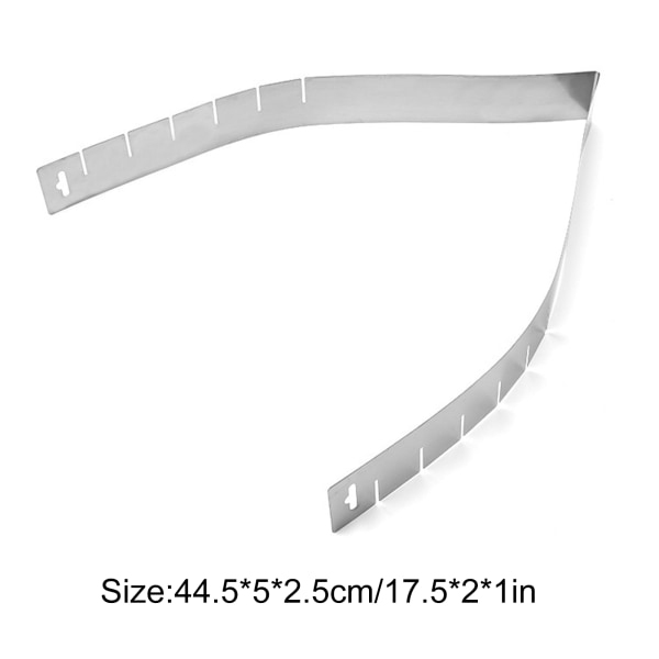 Rostfri kakmall ring omvänd knapp hjärtformad DIY bakning kakform 44.5*5*2.5cm