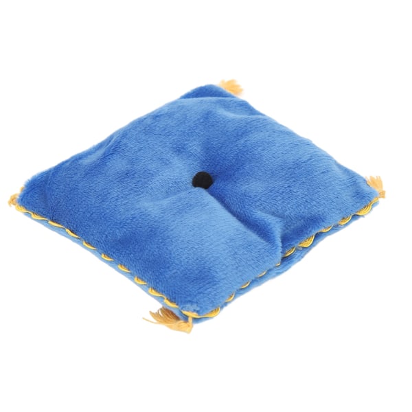Dukkehus Mini Pynteputer DIY Lys Luksus Dukkehus Sofa Seng Dekorativt Tilbehør Blå