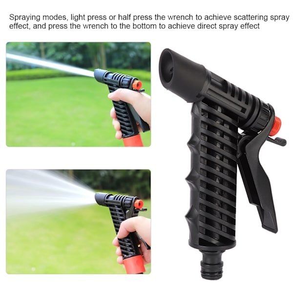 2 tilstande vandspray pistol hjem have vanding slange hydraulisk dyse dyse sort