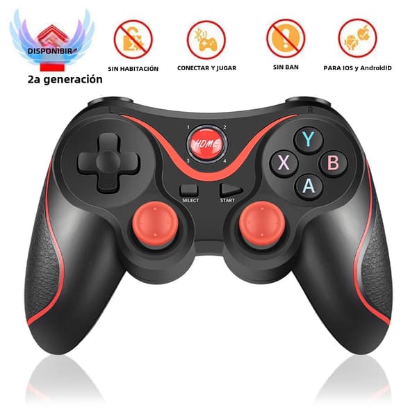 Controller med stativ Bluetooth Gamepad, kompatibel med Android, PC, Switch Style, PS3