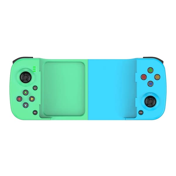 Svart 3D Mobil Spillkontroller, Bluetooth 5.0 Joystick, Kompatibel med iOS og Android, Utrekkbar Gamepad