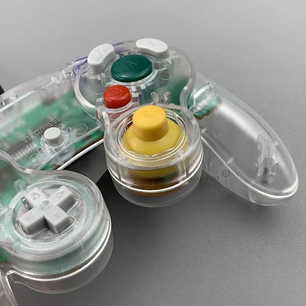 Mørkegrøn Kablet Spilcontroller, Kompatibel med GameCube NGC med Én Knap