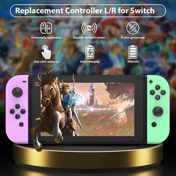 Trådløs spilcontroller, kompatibel med Switch-konsol, opgraderet Motion Gamepad til sportsspil