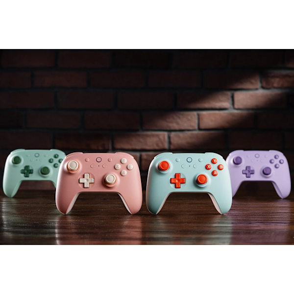 Grønn 2C Ultimate trådløs spillkontroller, kompatibel med PC Windows, Android, USB, Bluetooth, SteamOS