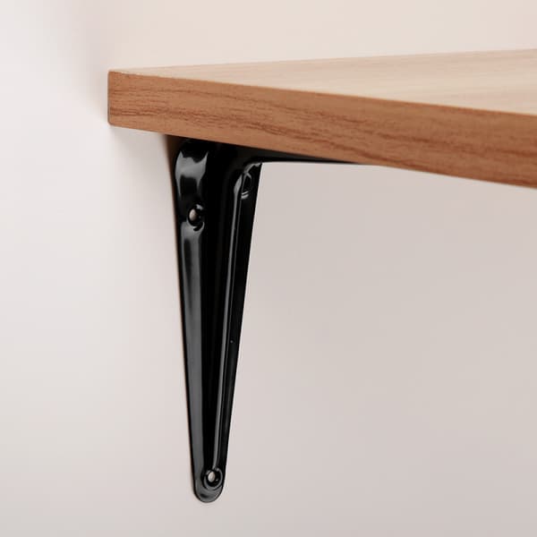 Perforeret metalkonsolholder, 200×250mm, 2 farver, 2-delt sæt black