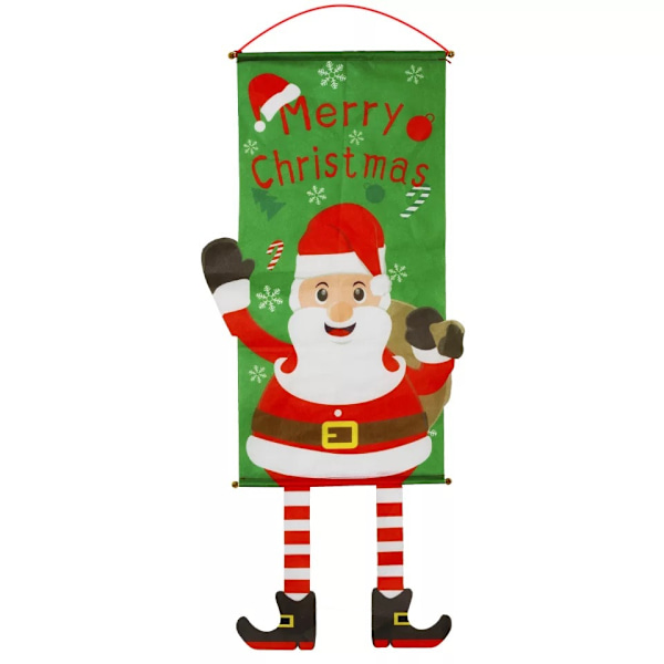 Juldekorationer dörrset julhus bakgrundsbanner A