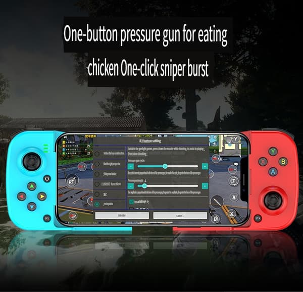 Grøn D3 Mobiltelefon, Bluetooth Trådløs Gamepad, Mobilspil Support, V3 Direkte Forbindelse til Android, iOS MFI Controller