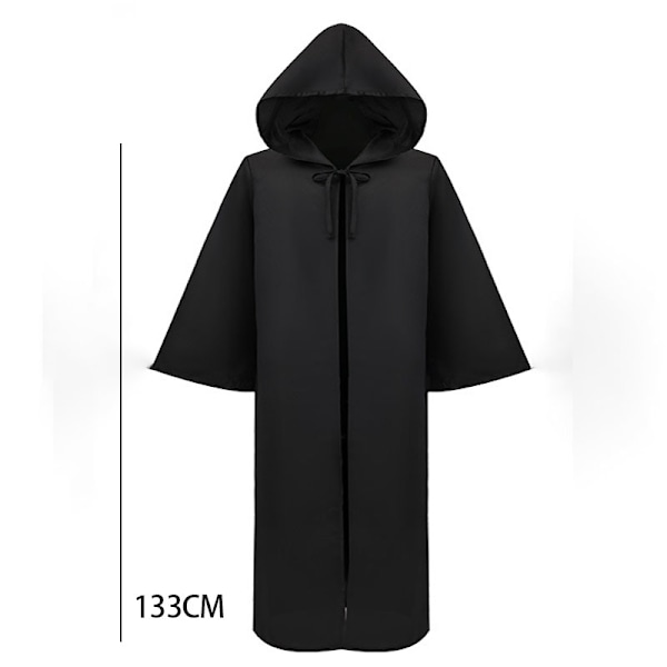 Noita-asu Hupullinen Takki Halloween-viitta Cosplay-asu L