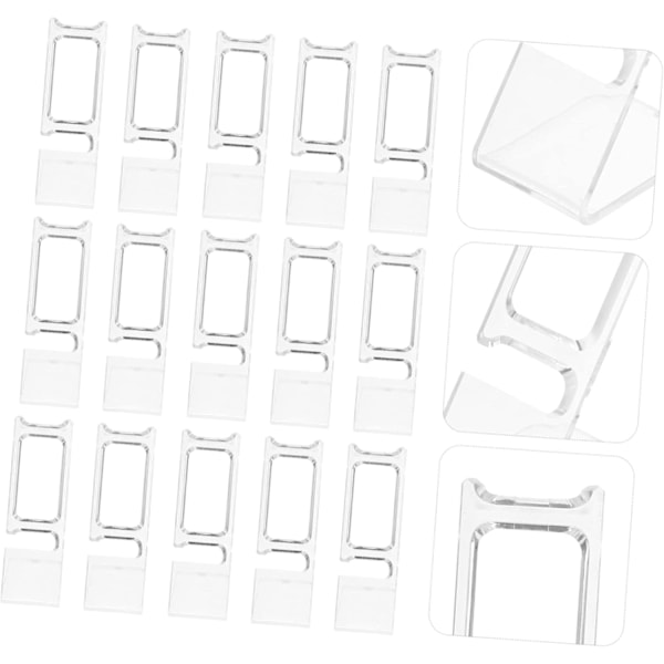 10 stk Transparent Urklokke Stativ Mann Ur Armbånd Stativ Urholder for Utstilling Smykkeholder Scrunchie Holder Smykkeholder Menn Wat