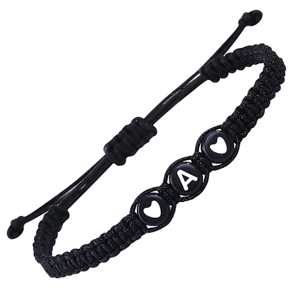 Matchande par initial bokstav armband sträng elastisk herr armband charm bästa vän vänskap kärlek armband för pojkvän flickvän par presenter A