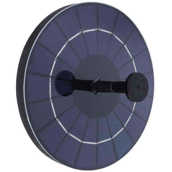 Solcelledrevet springvand flydende springvand fuglebad springvand til dam have park fiskebeholder rund 7,4V