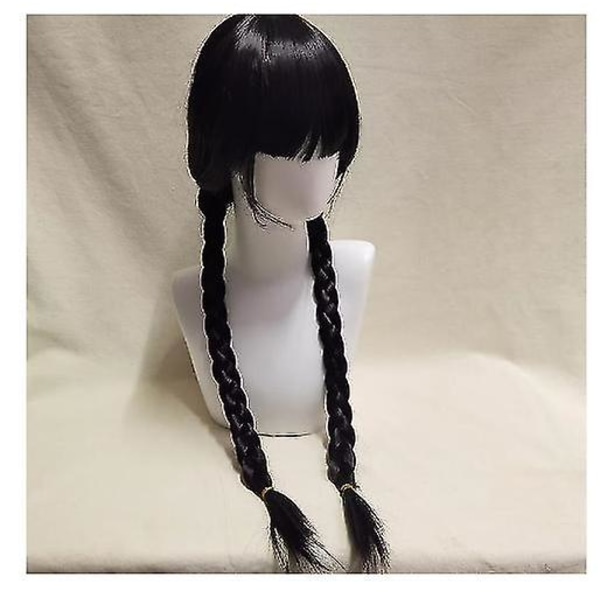 Wednesday Addams Cosplay Kostyme Sett Halloween Karneval Festdrakter For Voksne Barn Without wig S